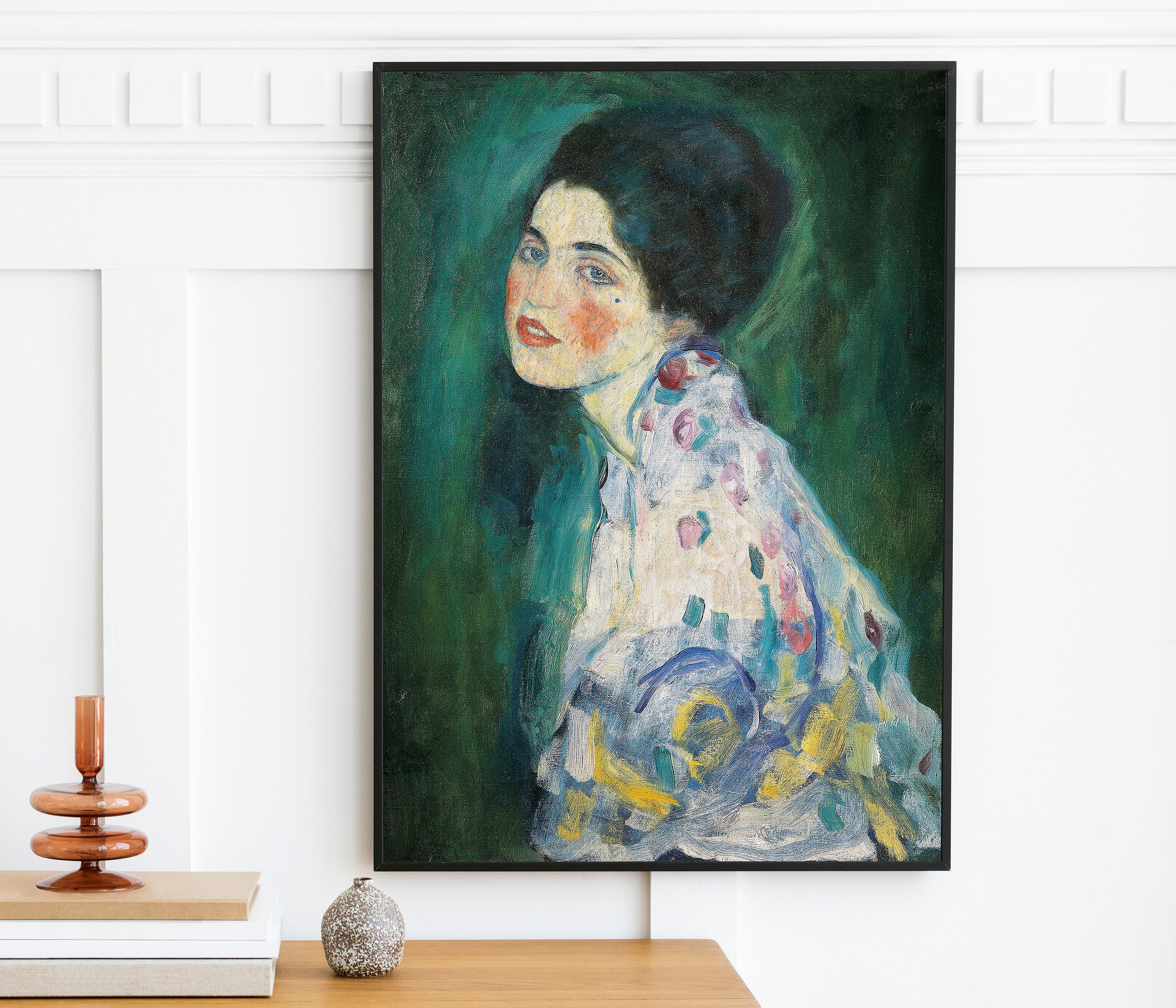 Gustav Klimt - Portrait of a Lady (1918) - Gallery Green Woman Girl ...
