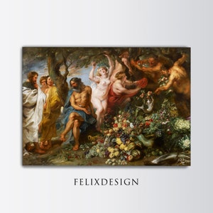 Peter Paul Rubens - Pythagoras Advocating Vegetarianism (1630) | Samsung Frame TV Art | Vintage Painting Print Landscape Art | Printable Art