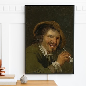 Gentleman Portret Olieverfschilderij | Barokke Art Print | Vintage Man Portret schilderij | Wall Home Decor Poster Print | Digitale download