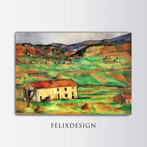 Paul Cézanne - Surroundings of Gardanne (1890) | Samsung Frame TV Art - Digital TV Art | Vintage Landcaoe Art Painting | Printable Art