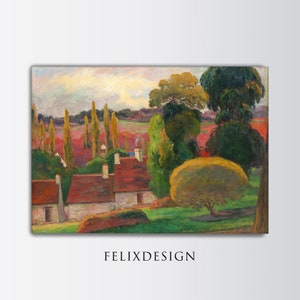 Paul Gauguin - Uma Fazenda na Bretanha (1894) | Arte da TV com moldura Samsung | Pintura Poster Impressão Arte Presente Paisagem Vintage | Download digital