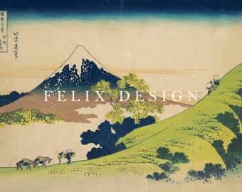 ミントグリーン系　まるで一幅の絵画のような山景模様付け下げ 緑の輝き - 版画家 小暮真望