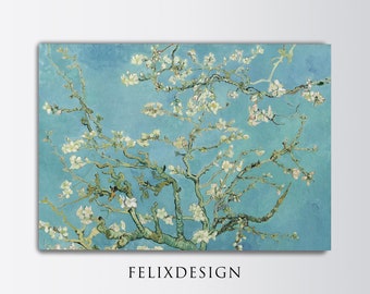 Vincent Van Gogh - Blossoming Almond Tree (1890) - Printable Download, Digital Art, Impressionism Art Classic Painting Poster Print Art Gift