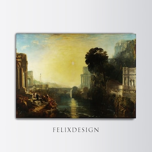 William Turner - Dido Building Carthage (1815) | Carthaginian Empire | Vintage Landscape Print | Vintage Decor | Frame TV | Printable Art
