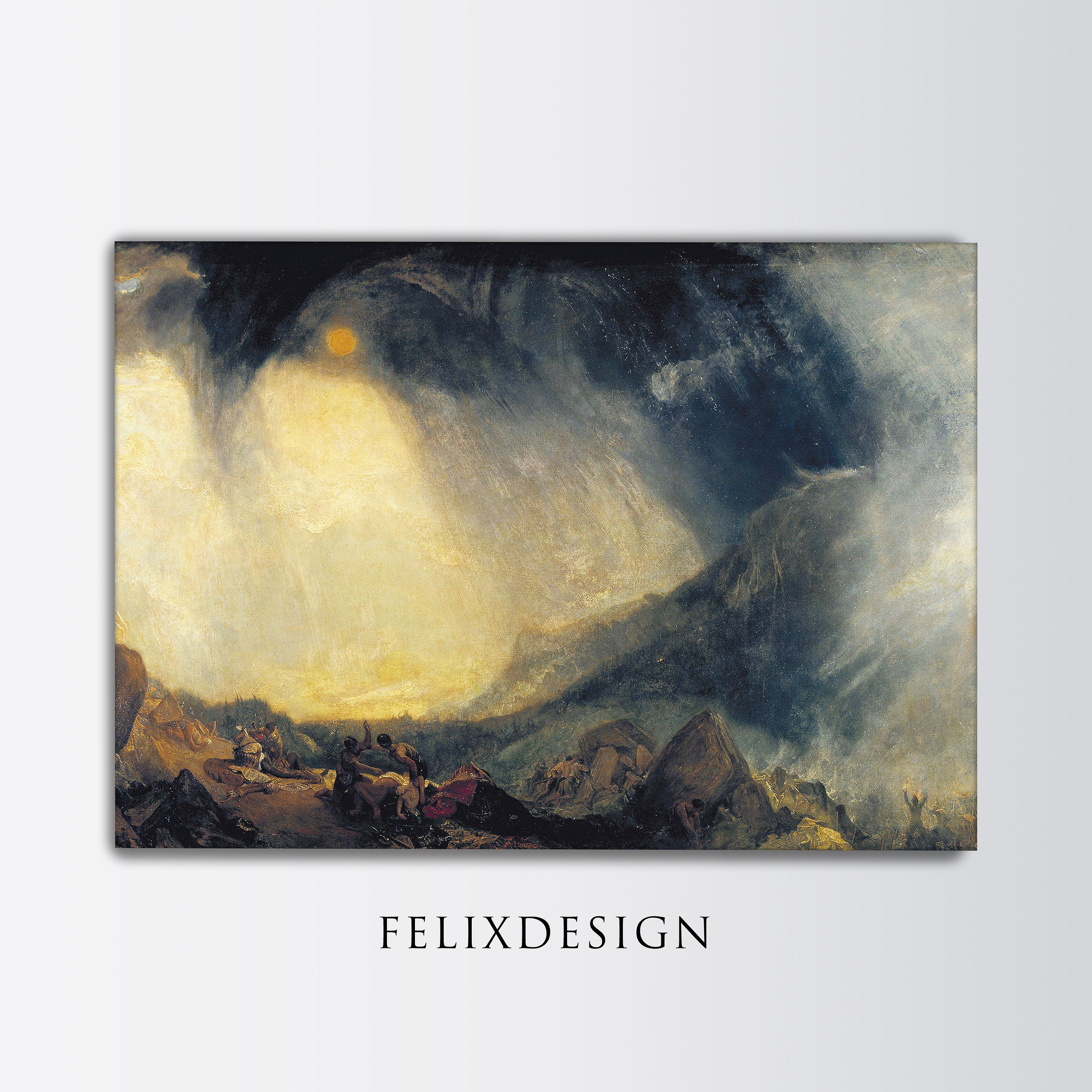 William Turner - Hannibal Crossing the Alps (1812) | Vintage