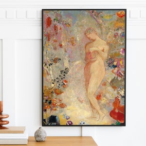 Odilon Redon - Pandora (1914) | Vintage Painting Print First Woman Greek Mythology Wall Art Gift | Printable Digital Download