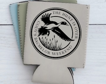 Bachelor Party Can Cooler, The hunt is over, Hunting, Bachelor Party, Hunting Bachelor Party, Bachelor Party Favor, Groomsman gift