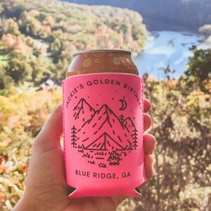 Mountain Bachelorette Party, Custom Can Cooler, Camp Bachelorette, Bachelorette Party, Bachelorette Party Favor, Coozie, Colorado