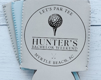 Bachelor Party Can Cooler, Lets Partee, Par Tee, Golf Birthday, Bachelor Party, Golfing Bachelor Party, Bachelor Party Favor, Groomsman gift