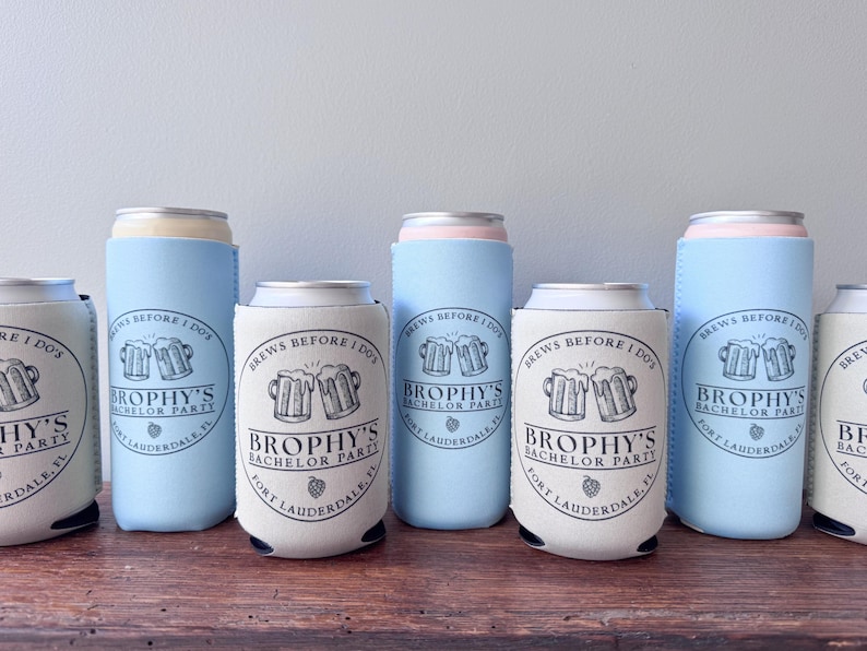 Bachelor Party Can Cooler, Beer, Bachelor Party, Brewery Bachelor Party, Bachelor Party Favor, Groomsman gift image 11