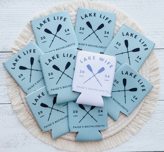 Lake Life  | Lake Wife  | Lake Bachelorette | Custom Can Cooler  | Beach Bach | Bachelorette Party | Bachelorette Party Favor