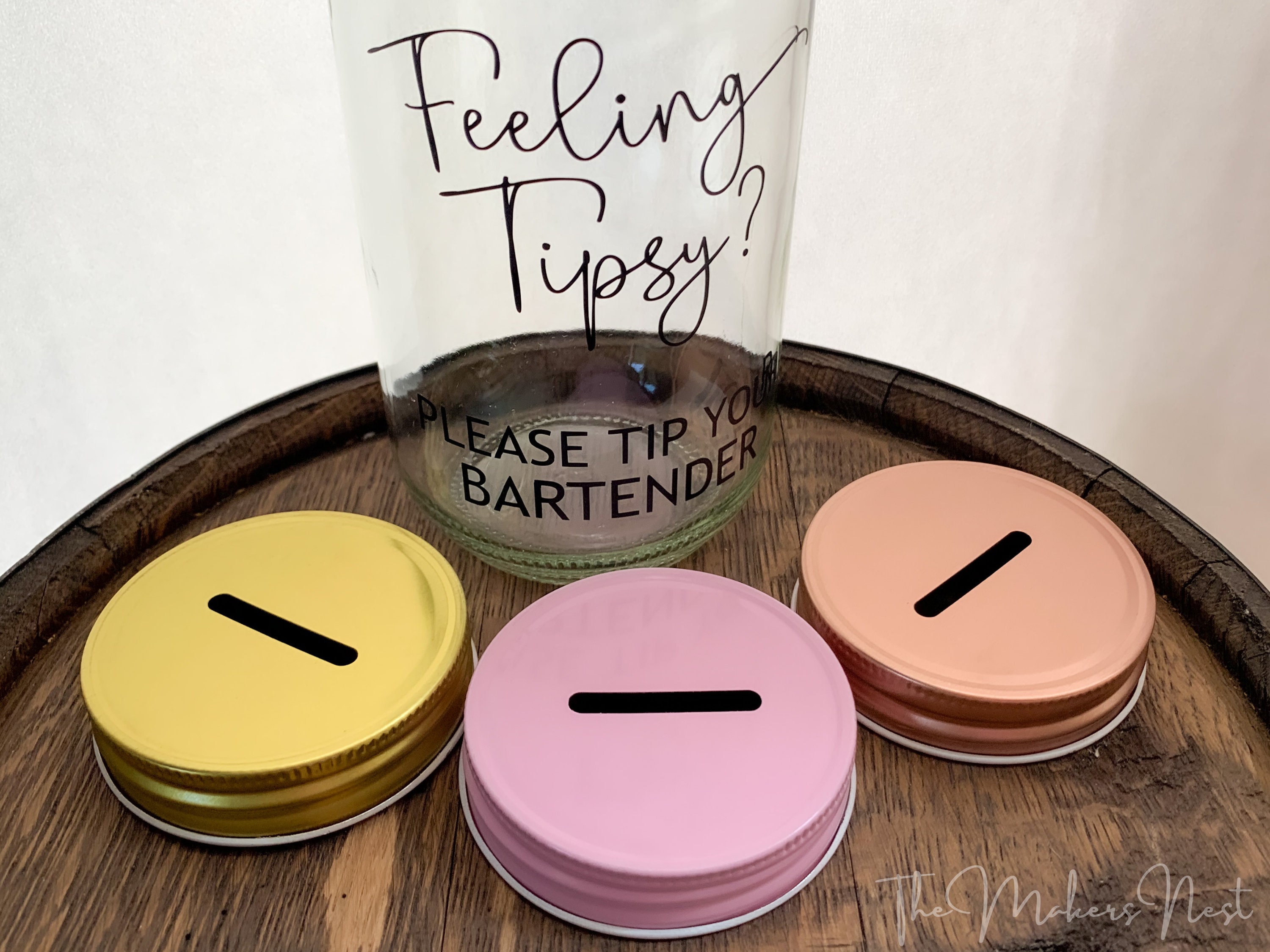 Wedding Tip Jar Bartender Tip Jar Feeling Tipsy Wedding Etsy