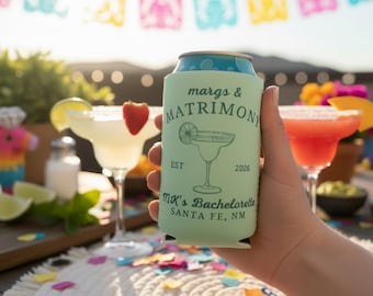 Margs and Matrimony, Margarita Bachelorette, Margaritas and matrimony, Scottsdale, Final Fiesta, Tequila, Bachelorette, Custom Can Cooler