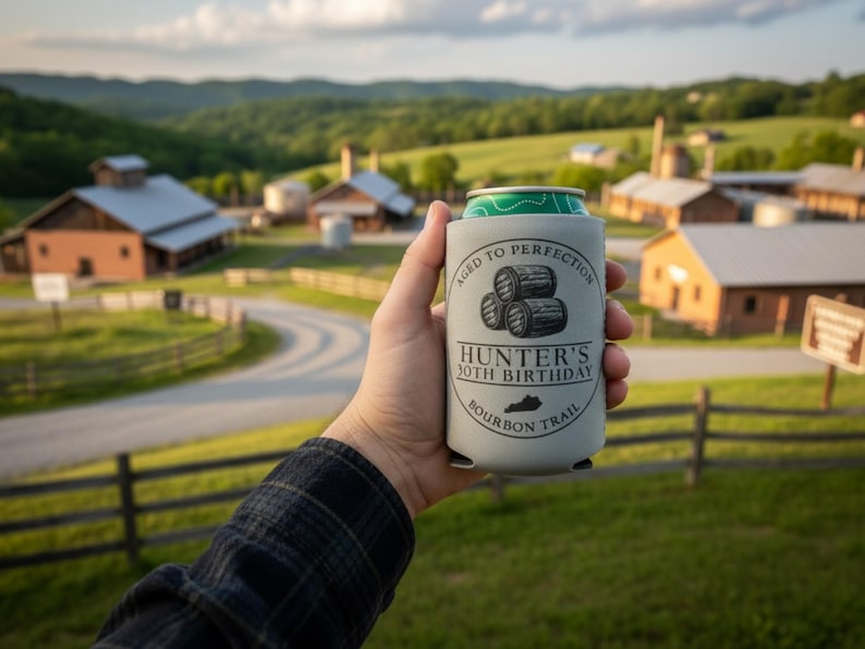 Bachelor Party Can Cooler, Bourbon Trail, Aged to Perfection, Distillery Party, Whiskey, Kentucky Bourbon Trail, Bachelor Party Favor immagine 6