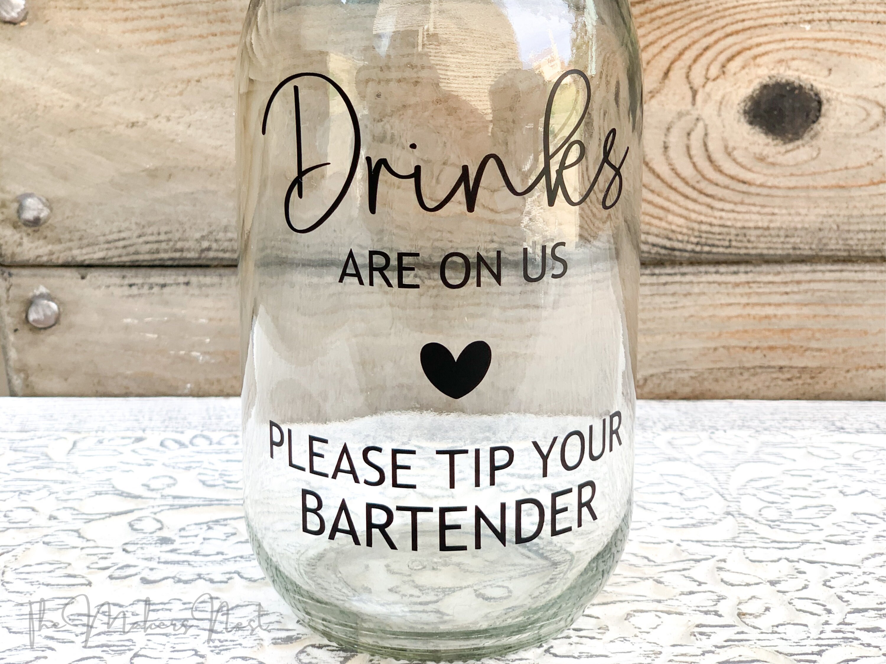 Wedding Tip Jar Bartender Tip Jar Feeling Tipsy Wedding Etsy