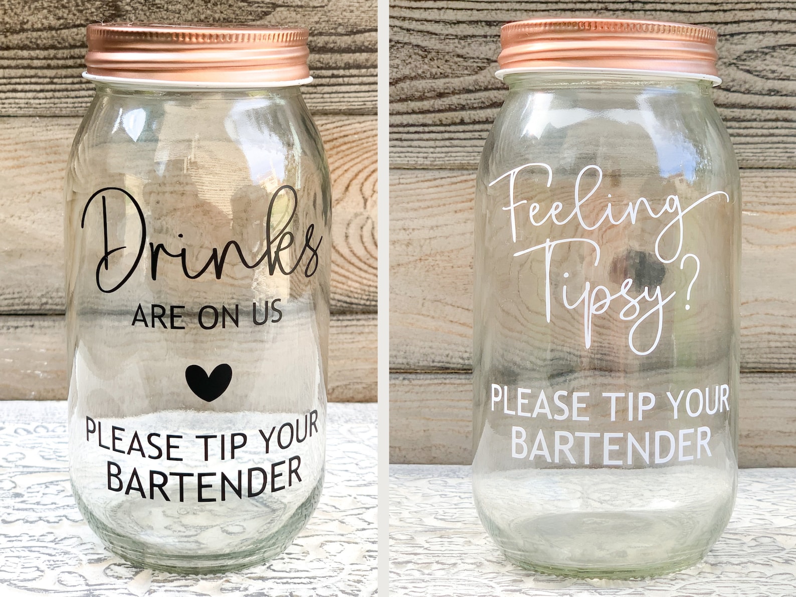 Wedding Tip Jar Bartender Tip Jar Feeling Tipsy Wedding Etsy