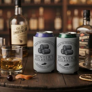 Bachelor Party Can Cooler, Bourbon Trail, Aged to Perfection, Distillery Party, Whiskey, Kentucky Bourbon Trail, Bachelor Party Favor immagine 4