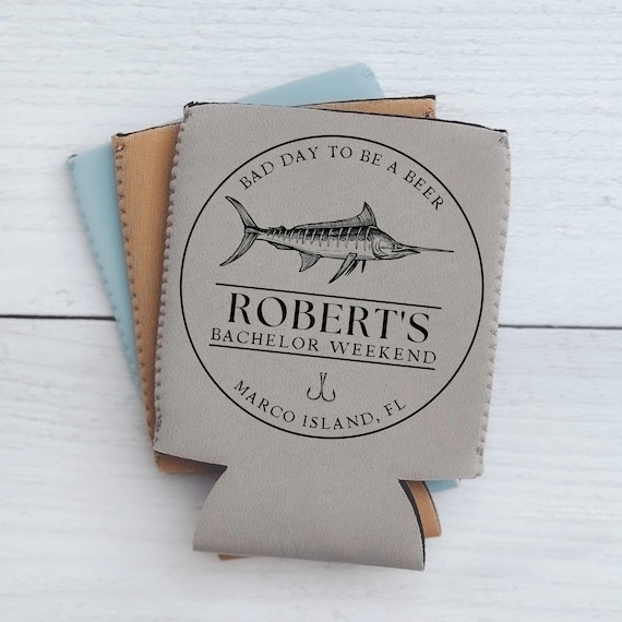 Bachelor Party Can Cooler, Fishing Trip, Bachelor Party, Fishing Bachelor Party, Boat, Bachelor Party Favor, Groomsman, Swordfish