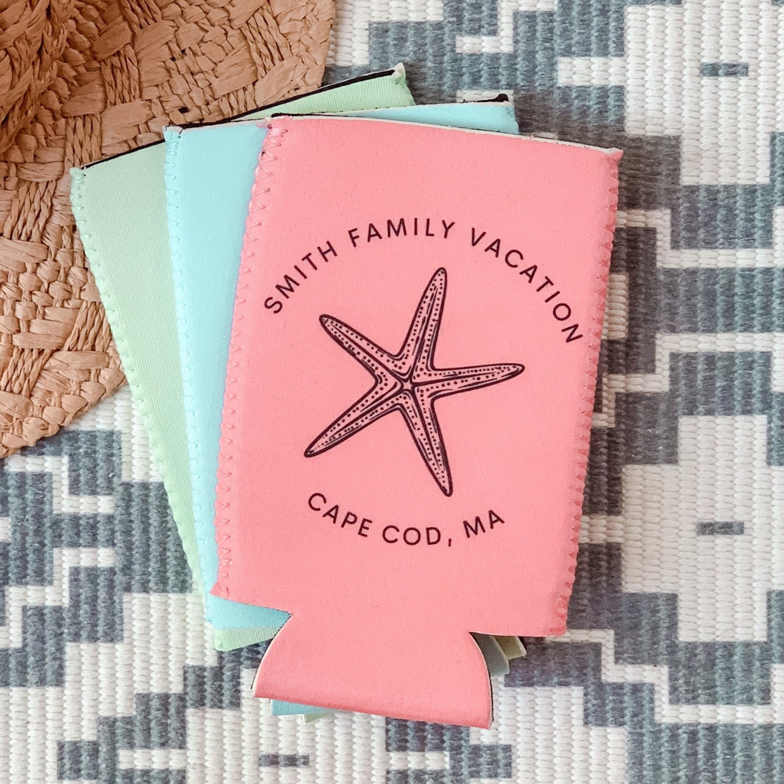 Beach Vacation Can Cooler, Family Reunion Favor, Family Vacation, Family Vacation Favor, Custom Can Cooler, Beach Vacation, Vaca