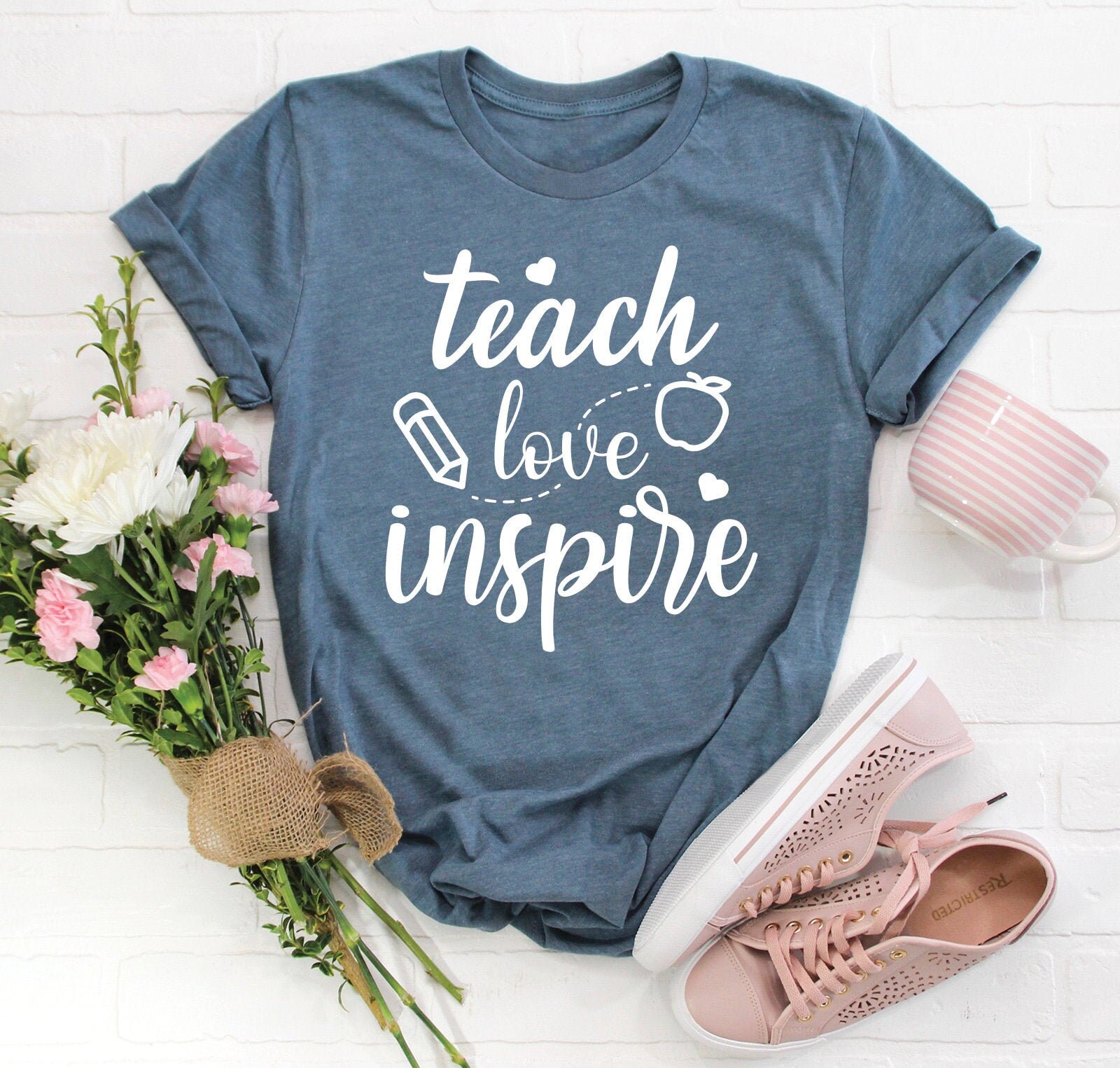 Download Teach Love Inspire svg Teacher Saying svg Teacher life svg ...