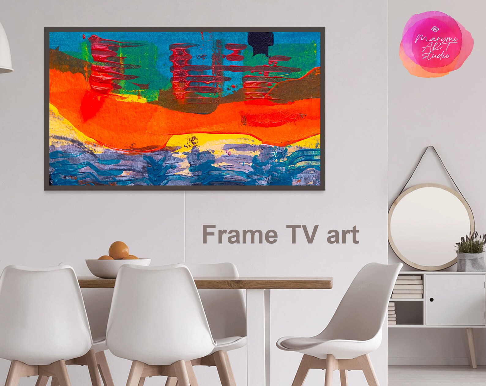 Samsung Art TV Samsung Frame TV Art Abstract Frame TV Art Etsy