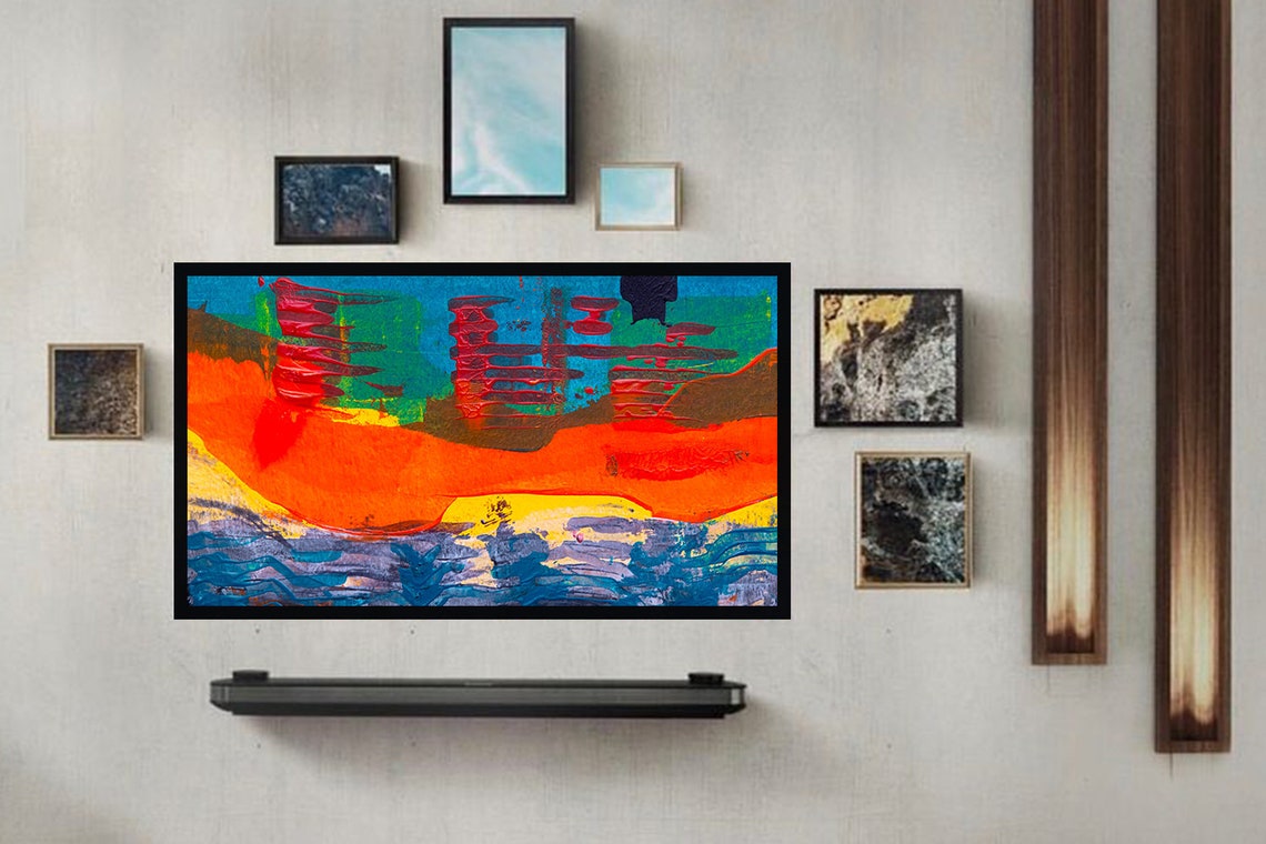 Samsung Art TV Samsung Frame TV Art Abstract Frame TV Art Etsy