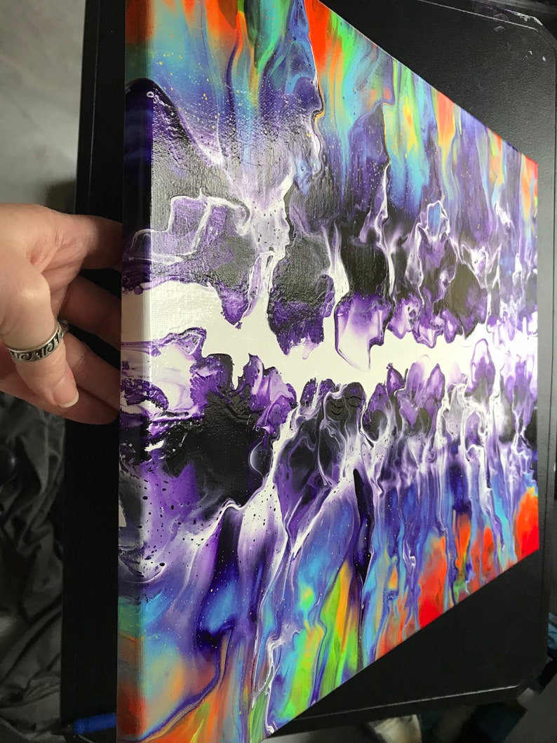 Acrylic Dutch pour painting Acrylic painting canvas original abstract painting acrylic art painting acrylic fluid art painting 16\u201dx20\u201d