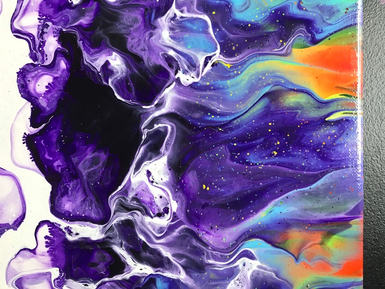 Acrylic Dutch pour painting Acrylic painting canvas original abstract painting acrylic art painting acrylic fluid art painting 16\u201dx20\u201d
