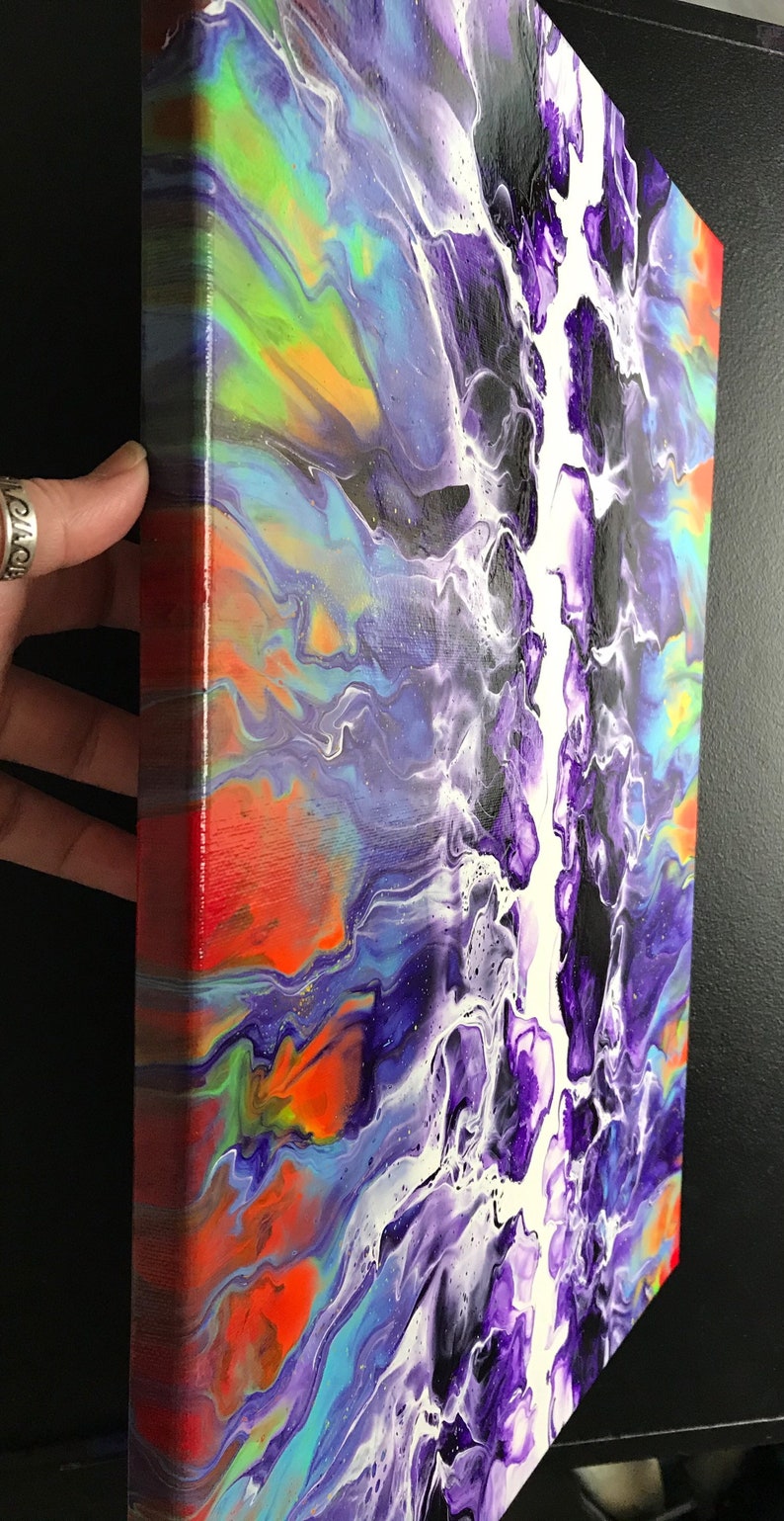 Acrylic Dutch pour painting Acrylic painting canvas original abstract painting acrylic art painting acrylic fluid art painting 16\u201dx20\u201d