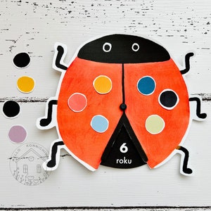 Japanisches Zählen Zahlen Marienkäfer Spiel Hiragana Aktivität Vorschule Druckbares Papierspielzeug Baby Lernspielzeug Kleinkind Montessori Kinder Spaß Unterrichten