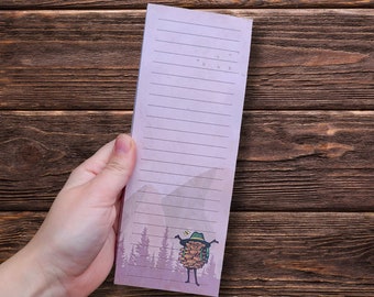 Pinecone Adventurer Notepad - A Forest Friends Stationery Companion for Long To-Do Lists