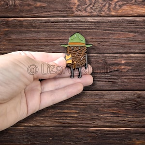 Pinecone Ranger Enamel Pin: Forest Adventure Buddy, Nature Lover Gift