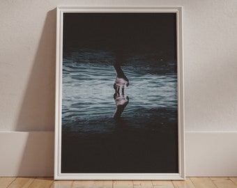 Surreal Hands Art Print: Eclectic Boho Home Decor