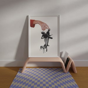 Funny feminist wall art, feminism art print, retro collage wall art, surreal art poster, edgy decor, eclectic wall art, interesting print