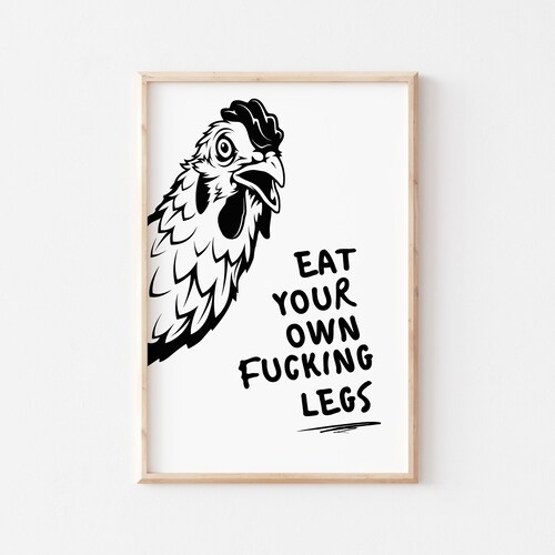 Vegan Kitchen Art Vegan Butcher Diagram Kitchen Print Etsy