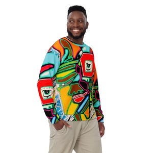Abstract Graphic Art Unisex Sweatshirt