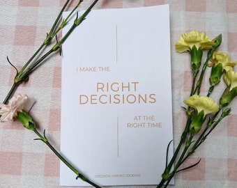 Decision Making Journal - My Notebook of Big & Little Decisions