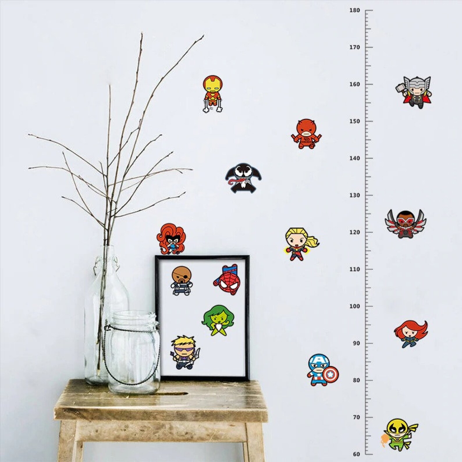 Wall Decal Marvel Avengers Etsy