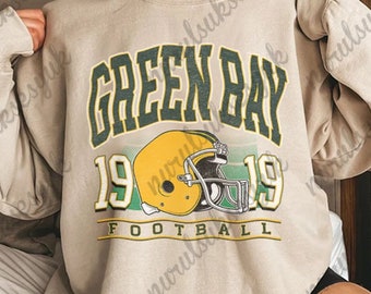 Vintage Style Green Bay Crewneck, Green Bay Sweatshirt, Retro Football Sweatshirt,  Men's Women's Unisex Apparel, Gameday, HL06