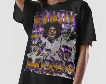 Randy Moss T Shirt, Football shirt, Classic 90s Graphic Tee, Unisex, Vintage Bootleg, Gift for Fans