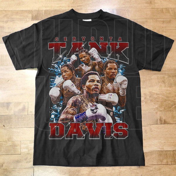 T-shirt style vintage Gervonta Davis, débardeur, caleçon boxeur, caleçon débardeur Gervonte, GD12