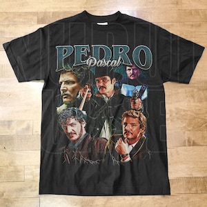 Vintage Style Pedro pascal T Shirt, Actor Pedro Pascal Shirt Retro 90s, Javier Peña, Narco Pedro Pascal Fans Gift PP07