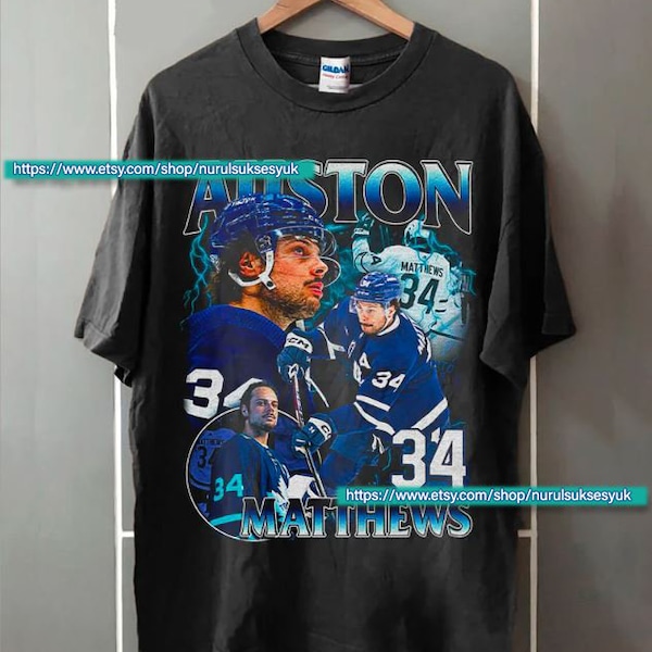 T-shirt Auston Matthews de style vintage, chemise de hockey sur glace, t-shirt graphique classique des années 90, unisexe, bootleg vintage, cadeau, rétro AM11