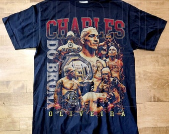 Do Bronx Shirt Charles Oliveira Tshirt Fighter Brésilien Jiu Jitsu 90s Retro Champions Fans Sweat vintage Graphic Tee Sport Gift CR54