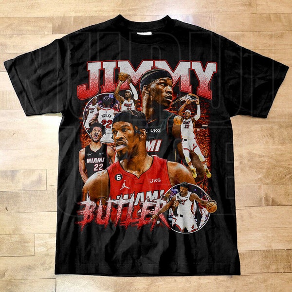Camisa Jimmy Butler estilo vintage, camiseta de baloncesto, camiseta gráfica clásica de los años 90, unisex, vintage bootleg JM77