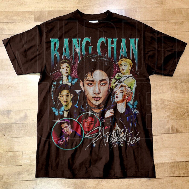 Stray Kids Bangchan Retro Bootleg T-shirt Chemise enfant errant T-shirt Kpop Cadeau Kpop pour elle ou lui Chemise Skz image 3