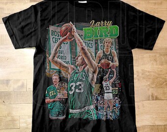 Chemise Larry Bird, chemise de basket-ball, t-shirt graphique classique des années 90, unisexe, vintage Bootleg, cadeau, rétro, chemise vintage Larry Bird BH70