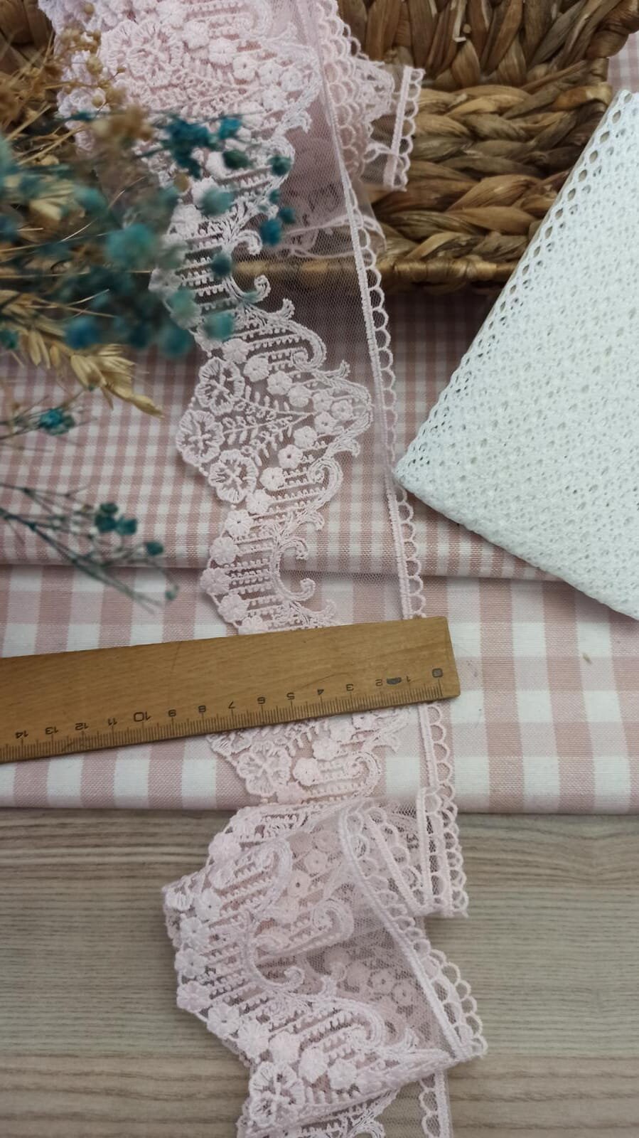 FRENCH TERRY LACE CONTRAST 2 PC. SET - RED/PINK main image 1