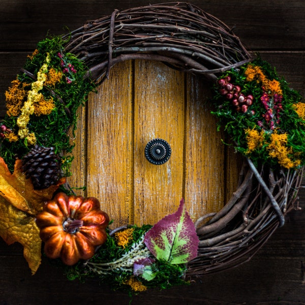 Fall Hobbit Door Wreath Lord of the Rings inspired| Limited edition