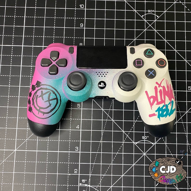 Custom painted Blink 182 PS4 controller